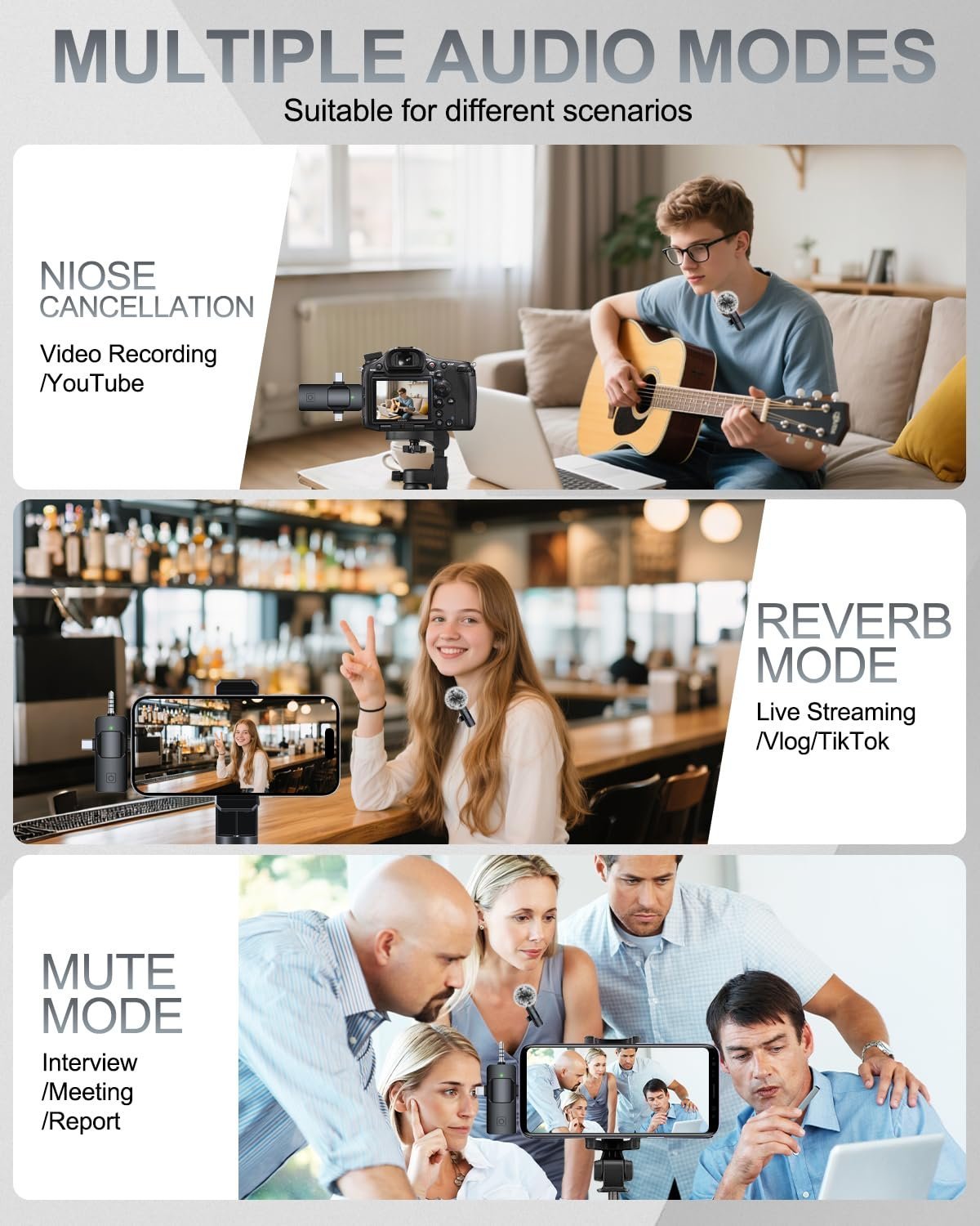 3 in 1 K15 Wireless Microphone - Image 4