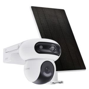 EZVIZ HB90x Dual 4G Kit Dual Lens Outdoor Security Camera, 8W Solar Panel 4MP+4MP 360 Wireless Wifi Surveillance Camera on 10400mAh Motorized Dual Lens Battery, Always-on Mode, Person/Vehicle Detection, Auto Tracking | CS-HB90X(4MP+4MP)