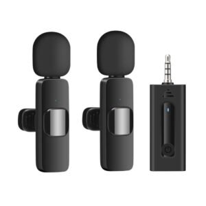 Wireless Dual Lapel Microphone for Camera Jack enabled Dervices.
