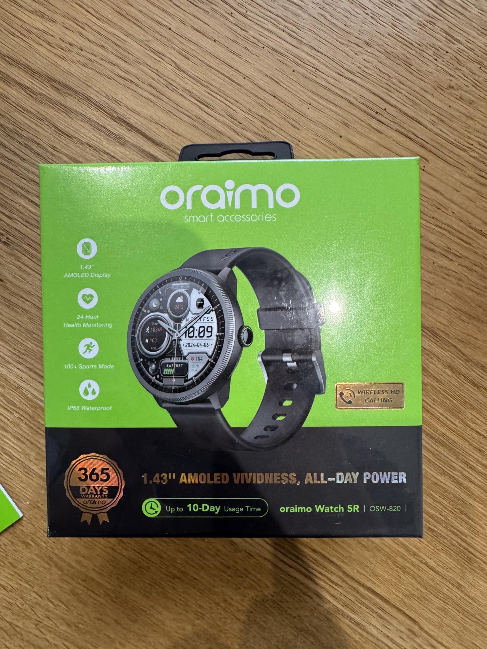 Oraimo OSW-820 Smart Watch 5R Premium Smartwatch