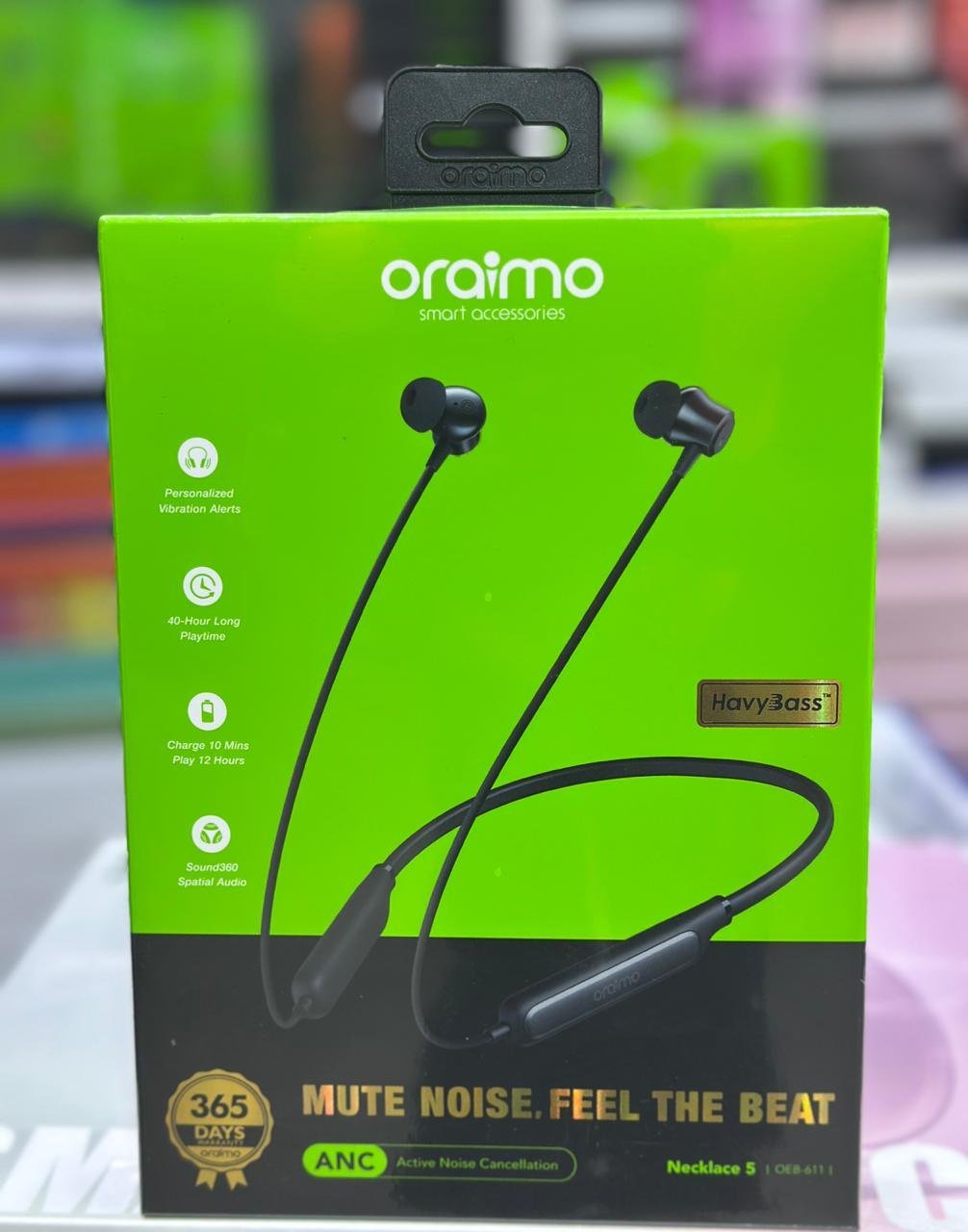 Oraimo Necklace 5 ANC Wireless Bluetooth Earphones